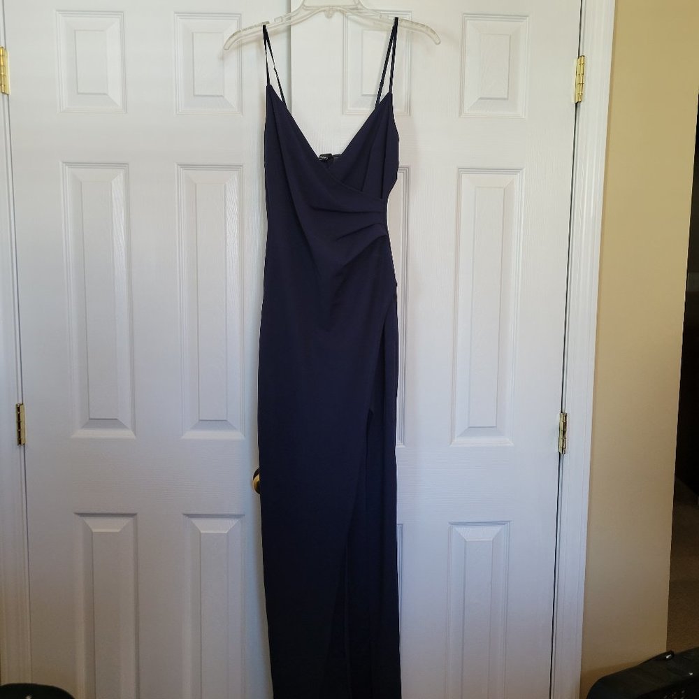 Navy maxi dress